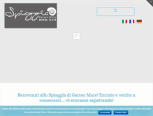 Tablet Screenshot of hotel-spiaggia.com